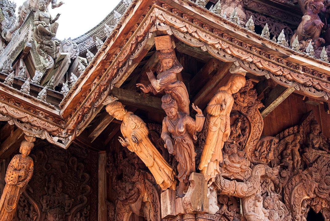 Храм истины в паттайе: самый большой архитектурный шедевр из дерева в мире