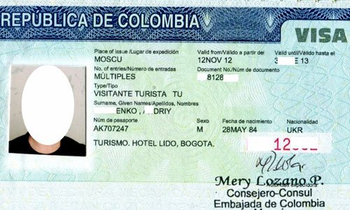Виза в колумбию для россиян в 2020 году, заполнение анкеты для рабочей или студенческой, безвизовый въезд в страну в туристических целях