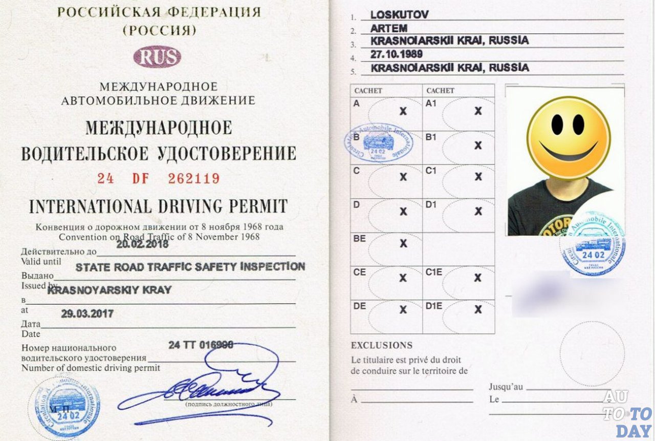Международные водительские права в России 2021