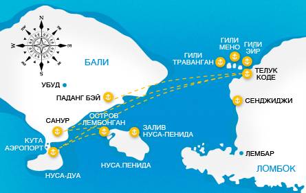 На каком виде транспорта ???? добраться с бали до островов гили ????
