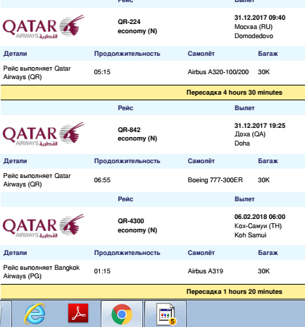 Багаж и ручная кладь у Qatar Airways
