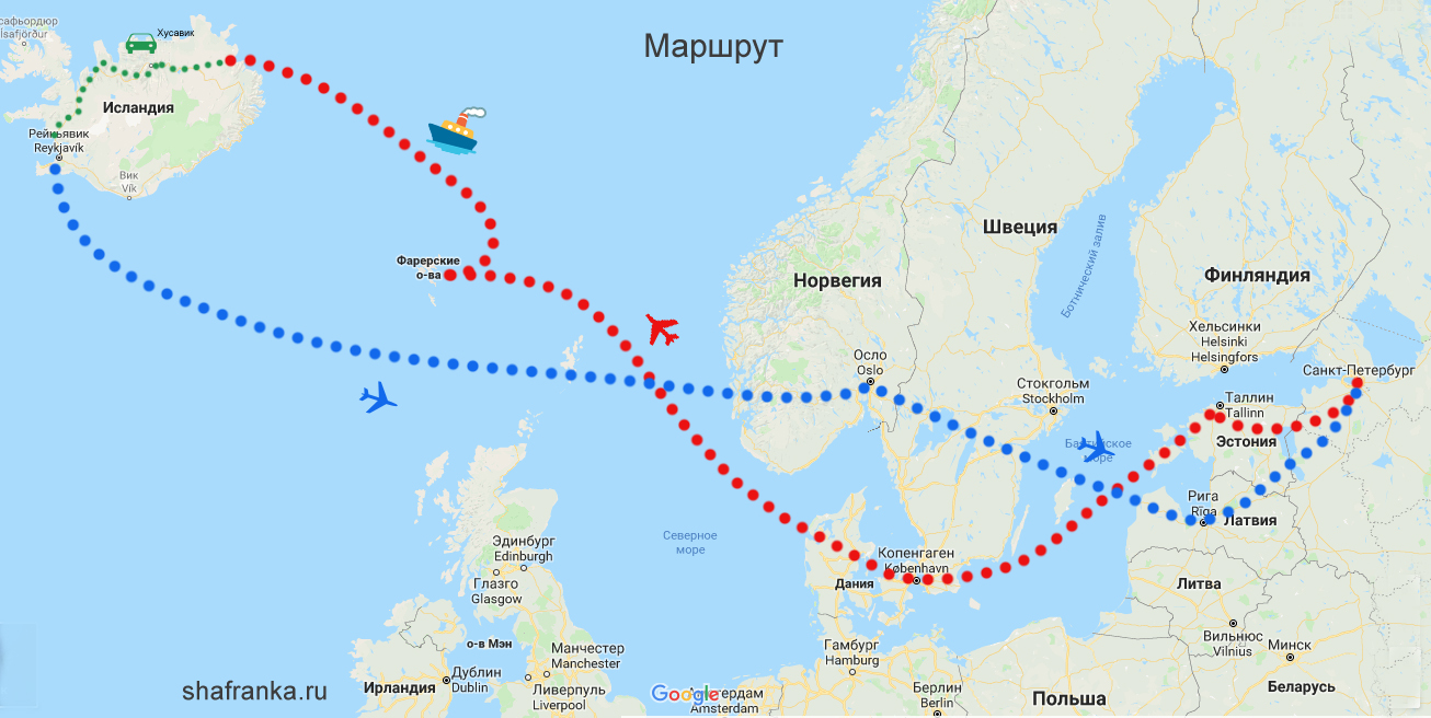 Схема приливов исландии