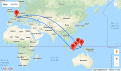 Сколько лететь до индонезии из москвы