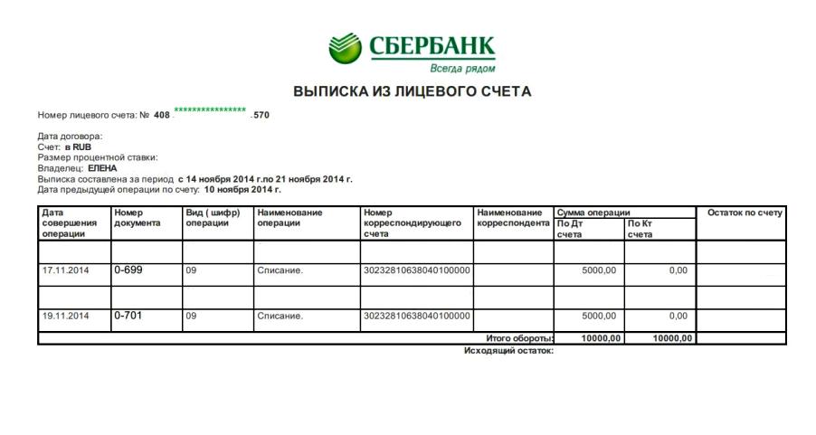 Справка о поступлении денежных средств на расчетный счет образец