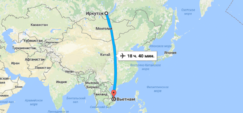 Сколько лететь до вьетнама из москвы прямым рейсом (до нячанга, хошимина и т.д.)