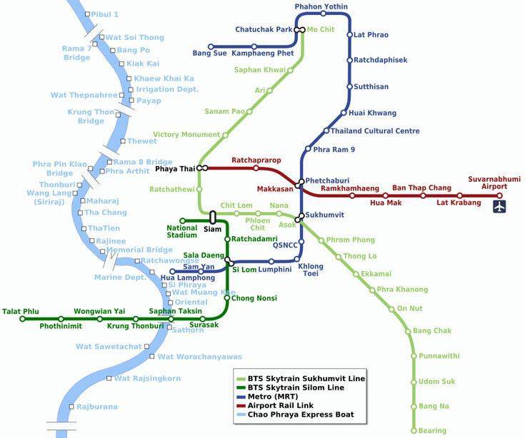 Надземное метро bts в бангкоке — карты для проезда