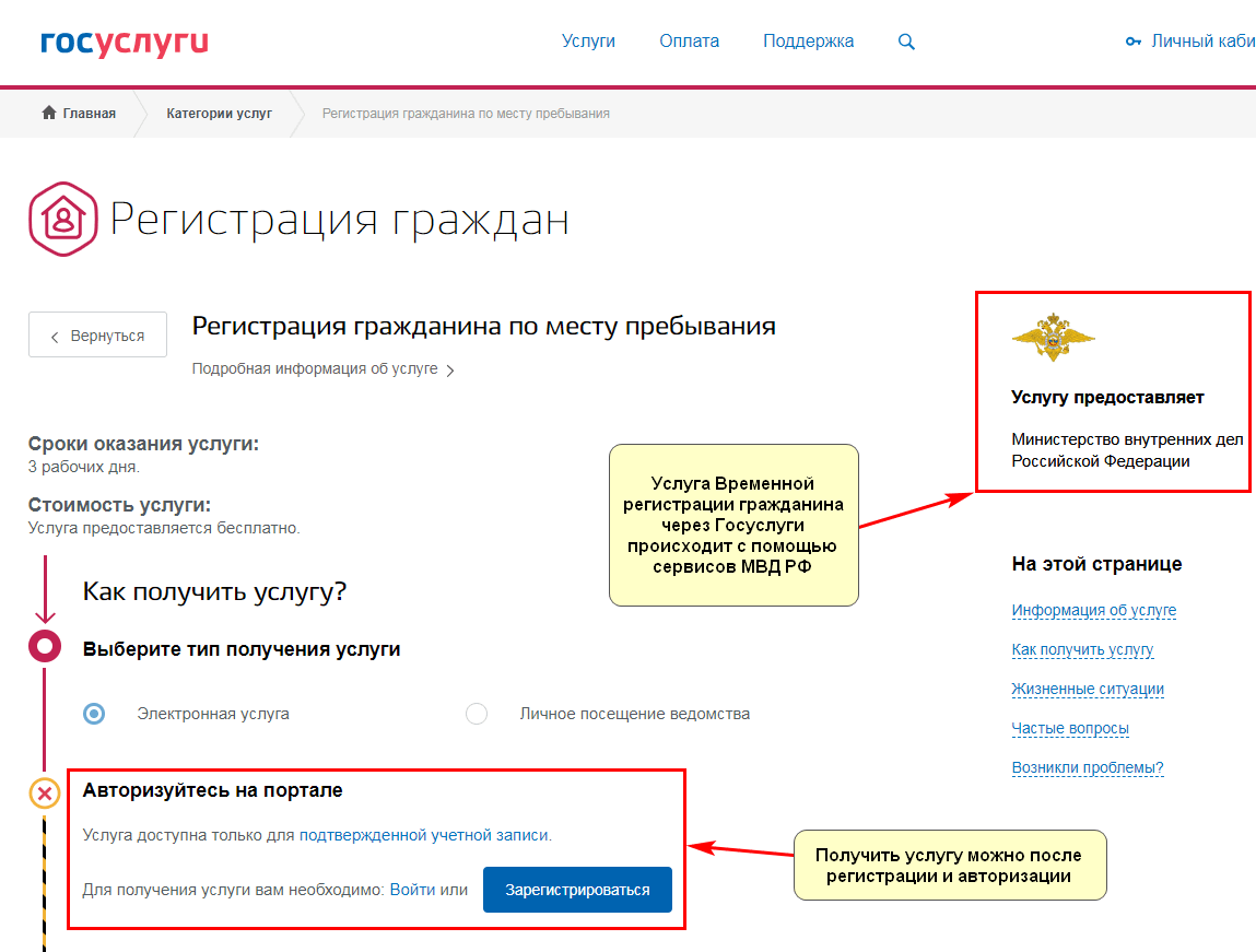 Что писать в заявлении на временную регистрацию в госуслугах в пункте 7 образец заполнения