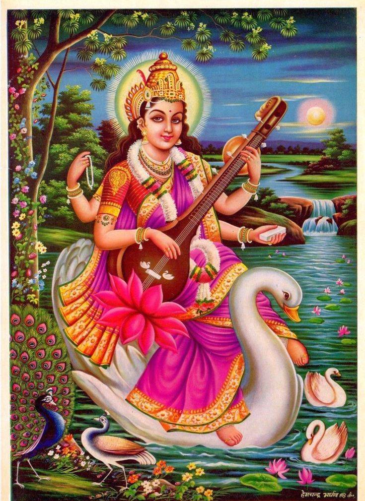 Богиня сарасвати в индуизме - cвятослав дубянский  - мастер медитации - эзотерический писатель - художник