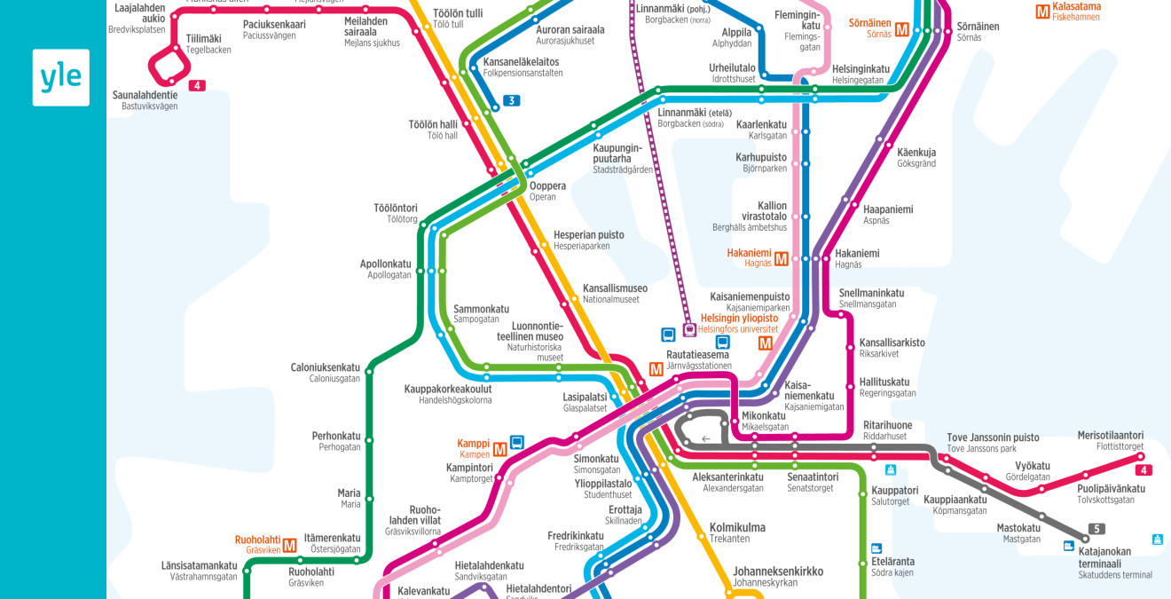 Схема метро хельсинки на русском
