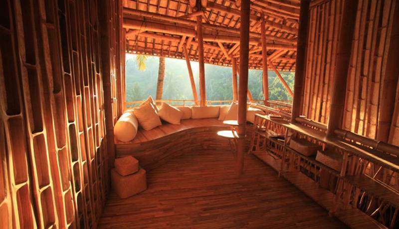 Зелёный туризм на бали: green village – всё из бамбука |