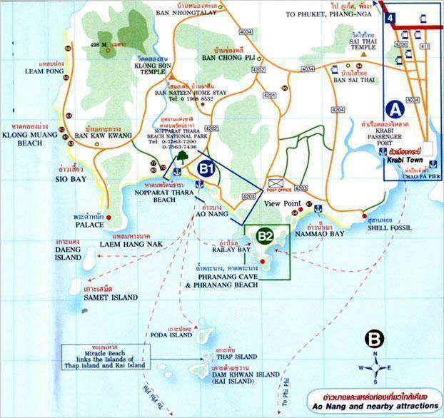 Провинция краби (таиланд) — маршрут пхукет — краби, пляж ао нанг, фото, карта