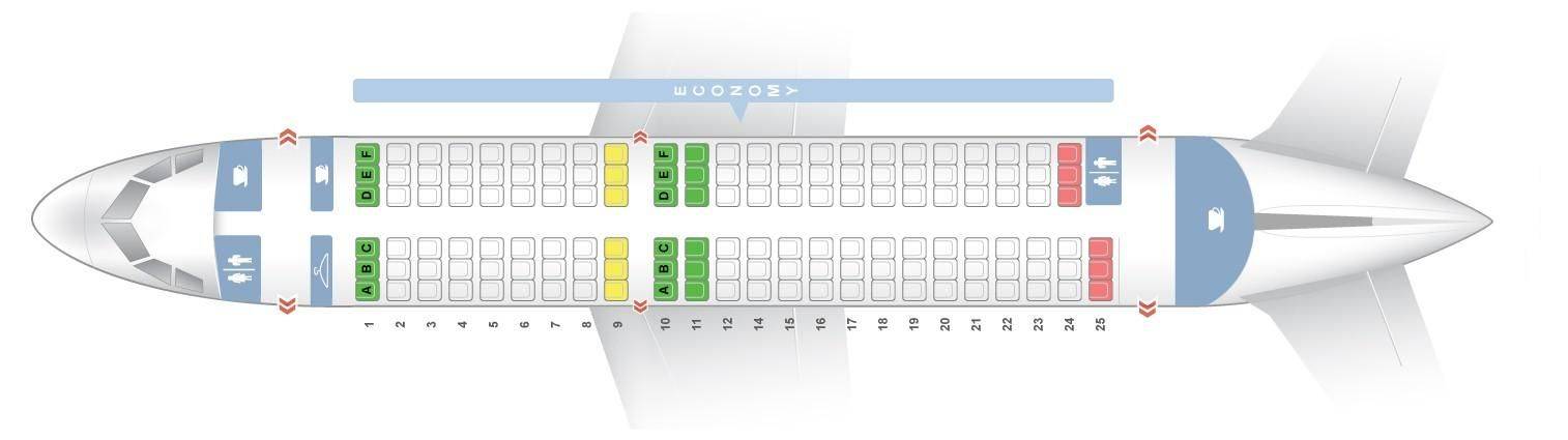 Схема мест в самолете s7 airlines расположения