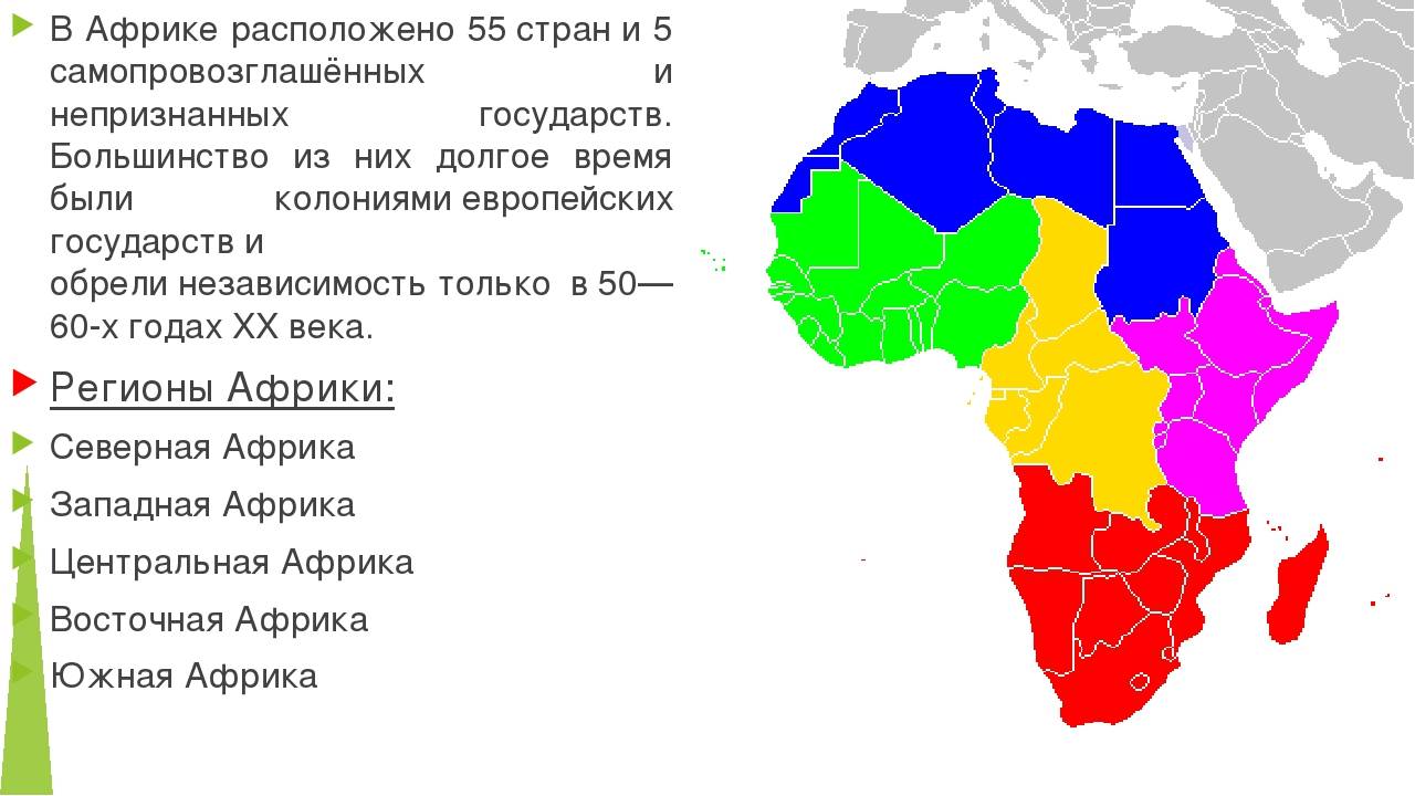 Северная африка: страны и столицы