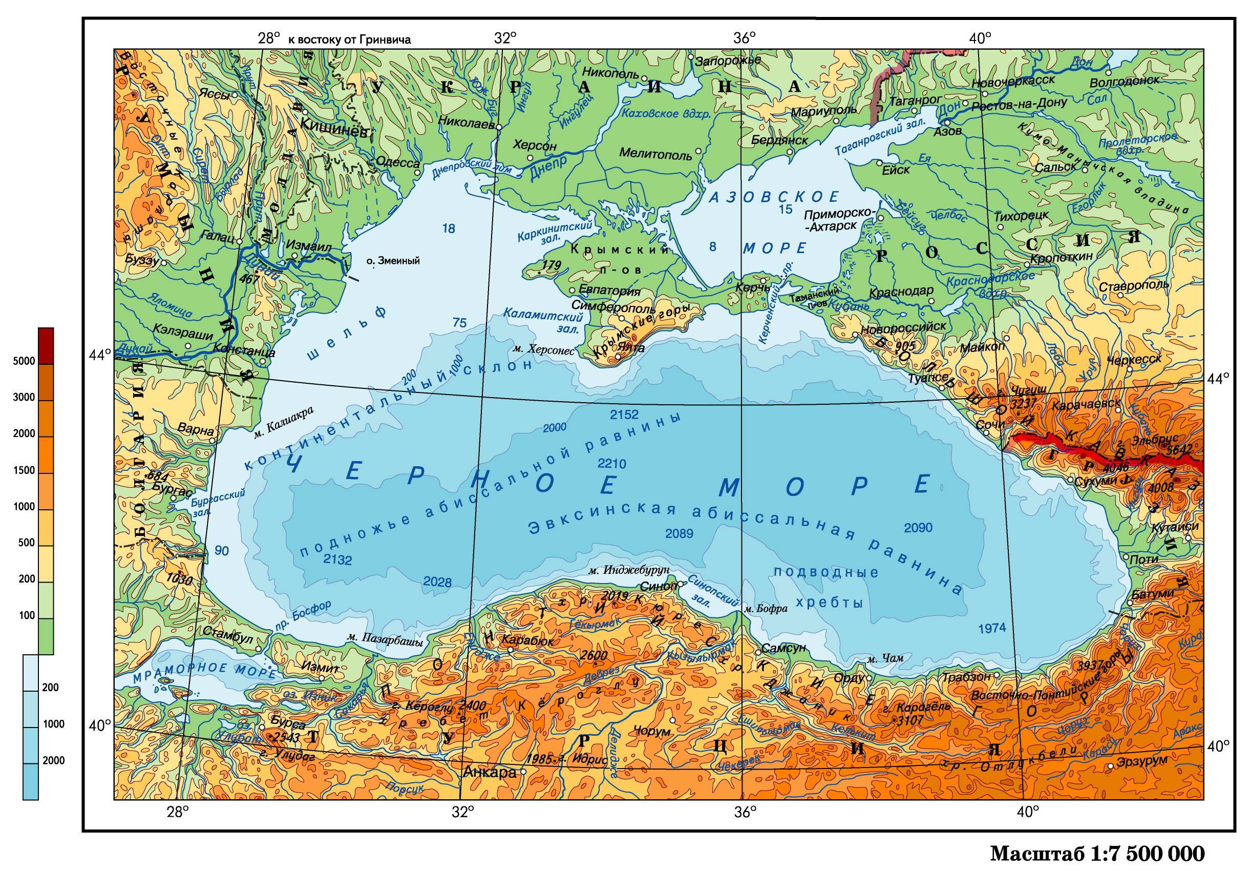 карта отдыха на азовском море