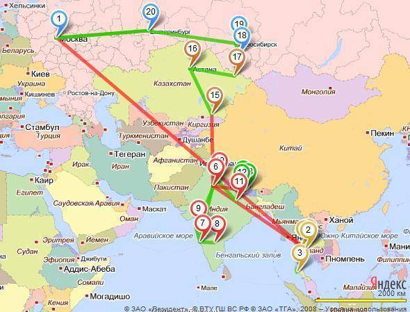 Сколько лететь до таиланда из москвы?