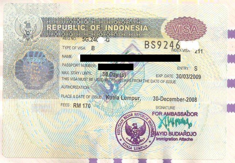 Виза в индонезию для россиян