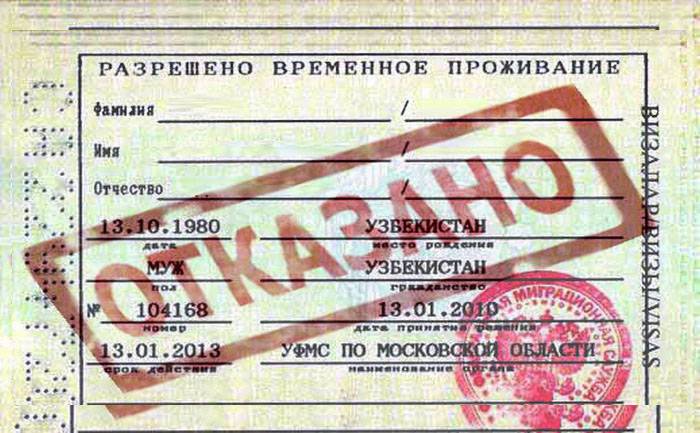 Отказ и аннулирование рвп и внж